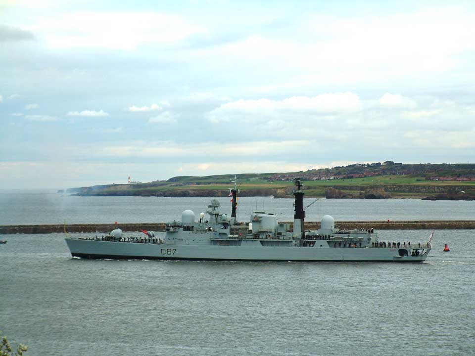 Approaching the mouth of the Tyne